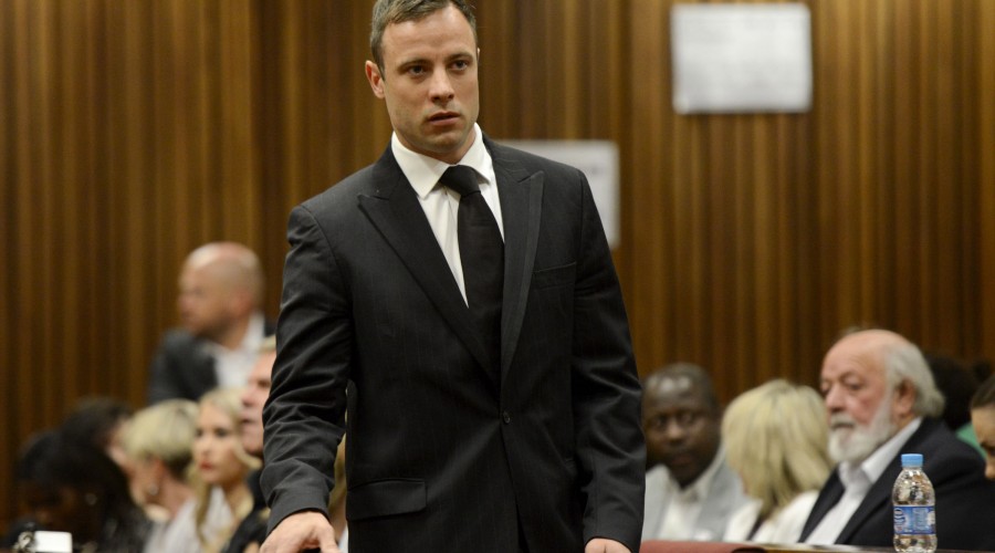 BY COURT ORDER, THIS IMAGE IS FREE TO USE.  
PRETORIA, SOUTH AFRICA - OCTOBER 21 (SOUTH AFRICA OUT): Oscar Pistorius arrives in the Pretoria High Court  for sentencing in his murder trial on October 21, 2014, in Pretoria, South Africa. Judge Thokozile Masipa will hand down her sentence today in the Oscar Pistorius murder  trial. She found Pistorius not guilty of murdering his girlfriend Reeva Steenkamp, but convicted him of culpable homicide. (Photo by Herman Verwey/Foto24/Gallo Images/Getty Images)
