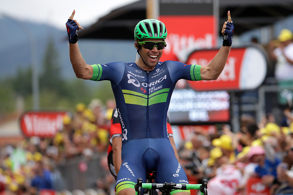 REVEL, FRANCE - JULY 12:  Michael Matthews of Australia riding for Orica-BikeExchange wins the sprint in stage ten of the 2016 Le Tour de Frane a 197km stage from Escaldes-Engordany to Revel on July 12, 2016 in Revel, France.  (Photo by Chris Graythen/Getty Images)