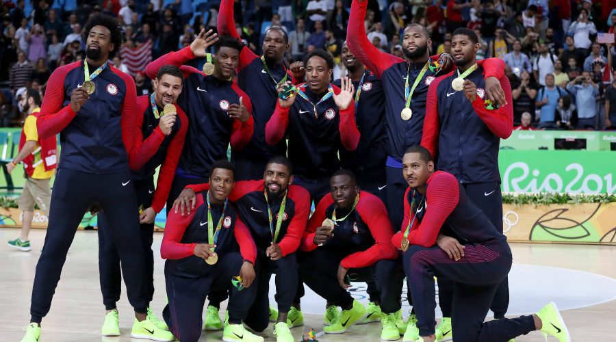 Rio 2016 Olympics Basketball RIO DE JANEIRO, RJ - 21.08.2016: RIO 2016 OLYMPICS BASKETBALL - US players celebrate the gold medal after the match between the USA and Serbia Basketball Rio 2016 Olympics held in Arena Carioca 1. NOT AVAILABLE FOR LICENSING IN CHINA (Photo: Rodolfo Buhrer/La Imagem/Fotoarena) x1192935x PUBLICATIONxNOTxINxBRAxCHN RodolfoxBuhrer

Rio 2016 Olympics Basketball Rio de Janeiro RJ 21 08 2016 Rio 2016 Olympics Basketball U.S. Players Celebrate The Gold Medal After The Match between The USA and Serbia Basketball Rio 2016 Olympics Hero in Arena Carioca 1 Not available for Licensing in China Photo Rodolfo Buhrer La imagem Fotoarena x1192935x PUBLICATIONxNOTxINxBRAxCHN RodolfoxBuhrer