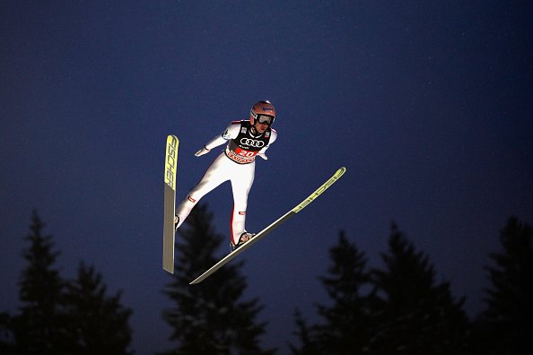 competes at the first round on Day 2 of the 65th Four Hills Tournament ski jumping event at Paul-Ausserleitner-Schanze on January 6, 2017 in Bischofshofen, Austria.