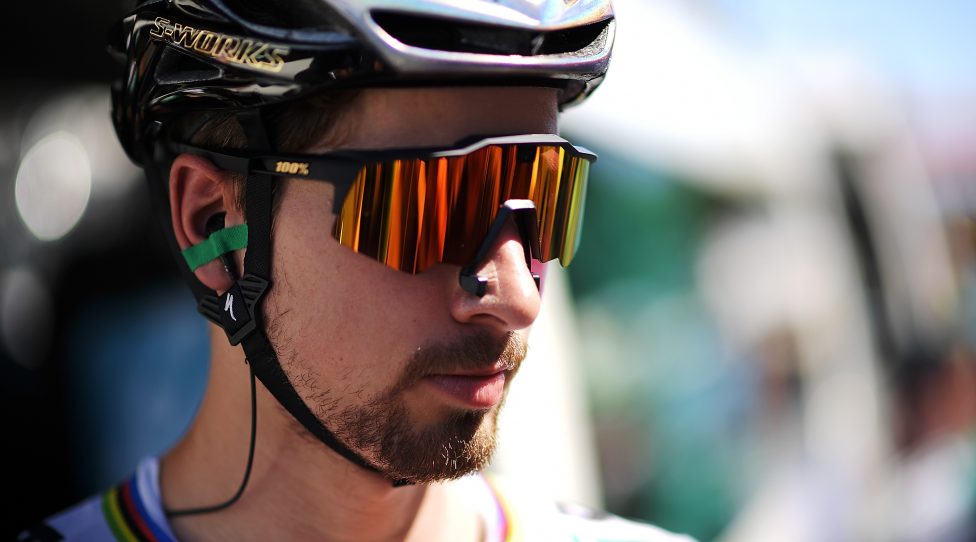 ADELAIDE, AUSTRALIA - JANUARY 17:  Peter Sagan of Slovakia and Bora-Hansgrohe looks on prior to stage two of the 2018 Tour Down Under on January 17, 2018 in Adelaide, Australia.  (Photo by Daniel Kalisz/Getty Images)