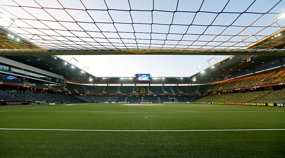 BERN, SWITZERLAND - FEBRUARY 19: A general view of the stadium prior to the UEFA Europa League Round of 32 match between BSC Young Boys and Everton FC at Stade de Suisse, Wankdorf on February 19, 2015 in Bern, Switzerland. (Photo by Philipp Schmidli/Getty Images)