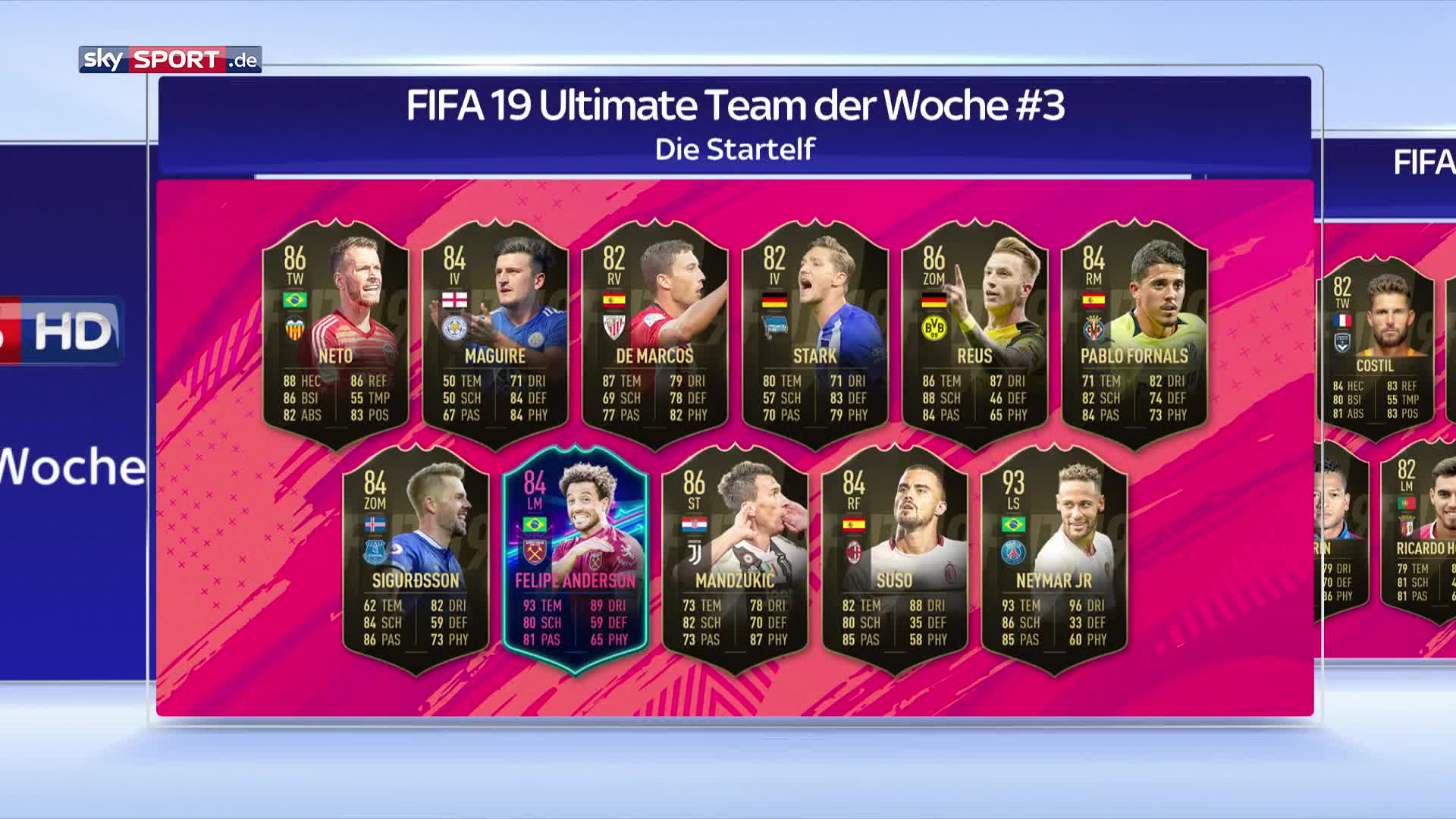 FIFA 19 Ultimate Team der Woche #3 - Sky Sport Austria