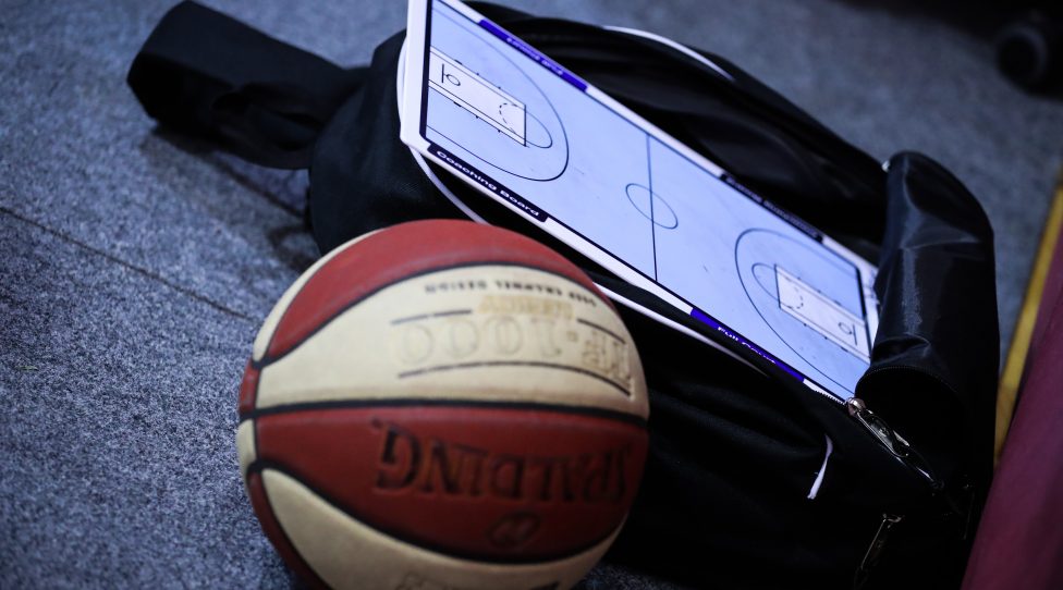 TRAISKIRCHEN,AUSTRIA,25.NOV.18 - BASKETBALL - ABL, Admiral Basketball League, Traiskirchen Lions vs bulls Kapfenberg. Image shows a feature of a basketball and a board in a bag.. Photo: GEPA pictures/ Michael Meindl