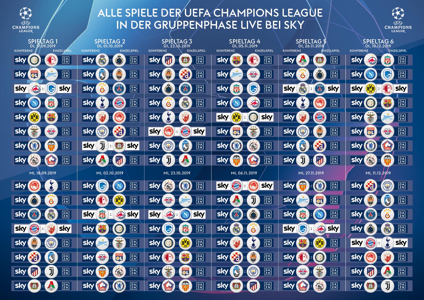 uefa-champions-league-gruppenphase-spielplan