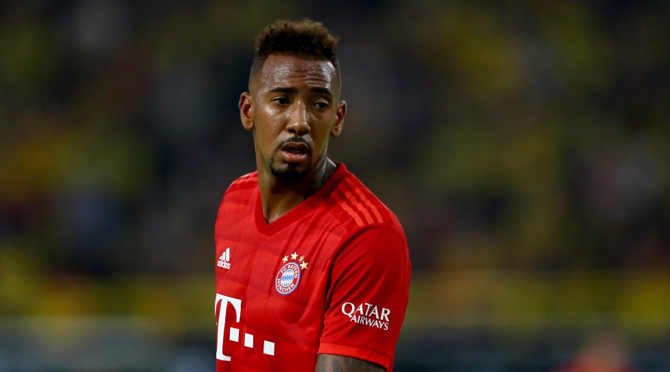 DORTMUND, GERMANY - AUGUST 03: Jerome Boateng of München looks on during the DFL Supercup 2019 match between Borussia Dortmund and FC Bayern München at Signal Iduna Park on August 03, 2019 in Dortmund, Germany. (Photo by Martin Rose/Bongarts/Getty Images)