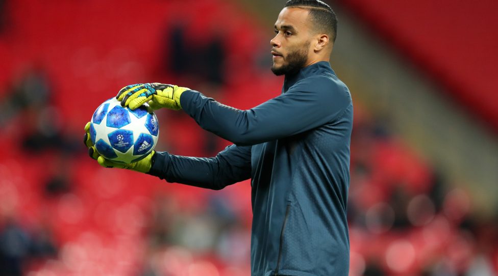 LONDON, ENGLAND - NOVEMBER 06: Tottenham Hotspur goalkeeper Michel Vorm of Tottenham Hotspur warms up prior to the Group B match of the UEFA Champions League between Tottenham Hotspur and PSV at Wembley Stadium on November 6, 2018 in London, United Kingdom. (Photo by Catherine Ivill/Getty Images)
