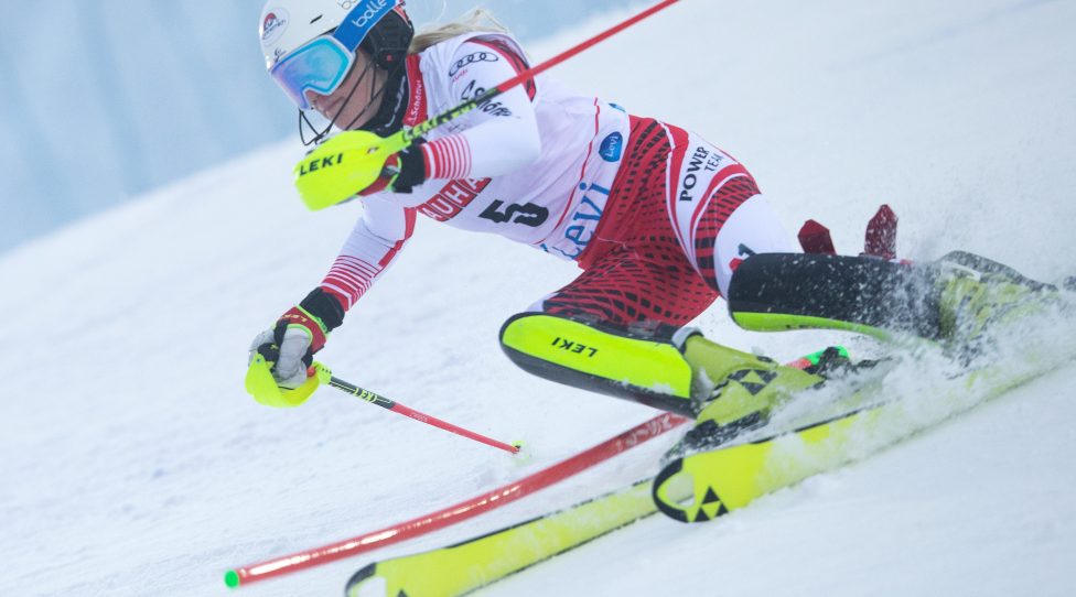LEVI,FINLAND,23.NOV.19 - ALPINE SKIING - FIS World Cup, slalom, ladies. Image shows Katharina Truppe (AUT). Photo: GEPA pictures/ Harald Steiner