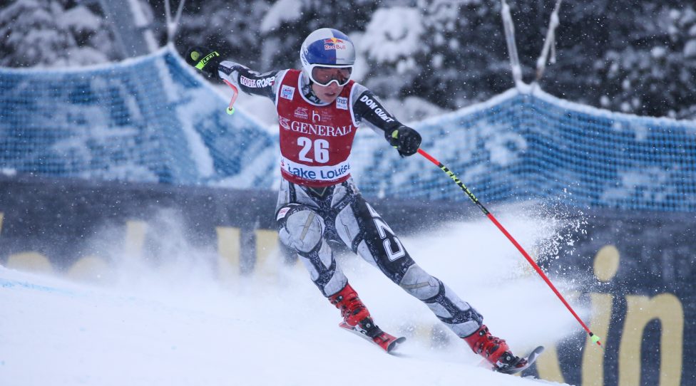 LAKE LOUISE,CANADA,06.DEC.19 - ALPINE SKIING - FIS World Cup, downhill, ladies. Image shows Ester Ledecka (CZE). Photo: GEPA pictures/ Mario Kneisl