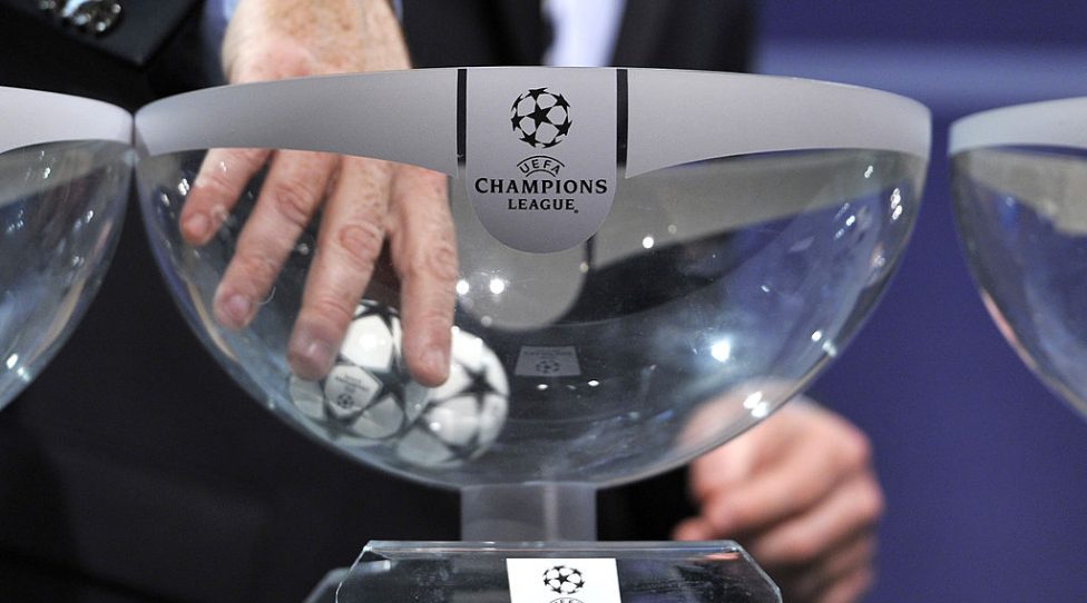 NYON, SWITZERLAND - JUNE 24:  Gianni Infantino, UEFA General Secretary, draws a ball during the UEFA Champions League Q2 qualifying round draw at the UEFA headquarters on June 24, 2013 in Nyon, Switzerland.  (Photo by Harold Cunningham/Getty Images)