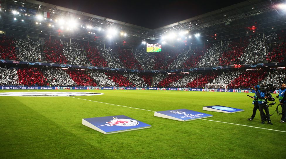 SALZBURG,AUSTRIA,23.OCT.19 - SOCCER - UEFA Champions League, group stage, Red Bull Salzburg vs SSC Napoli. Image shows the Red Bull arena. Photo: GEPA pictures/ Mathias Mandl