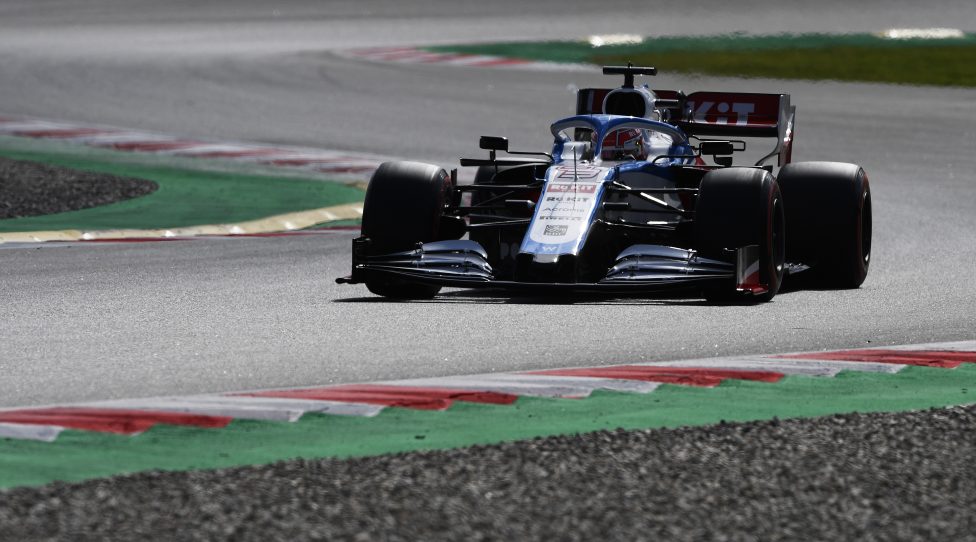BARCELONA, SPAIN - FEBRUARY 28: George Russell of Great Britain driving the (63) Rokit Williams Racing FW43 Mercedes on track during Day Three of F1 Winter Testing at Circuit de Barcelona-Catalunya on February 28, 2020 in Barcelona, Spain. (Photo by Rudy Carezzevoli/Getty Images)
