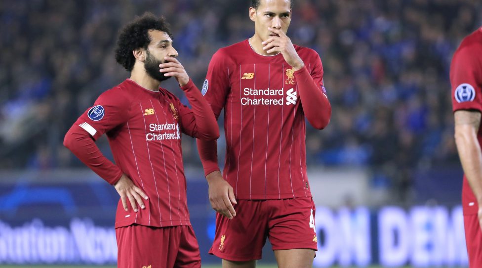 VAN DIJK Virgil mit SALAH Mohamed Team Liverpool FC Champions League Saison 2019-2020 Spiel Gruppe E KRC Genk - Liverpool FC 1 : 4 am 23.10.2019 in Genk REGULATIONS PROHIBIT ANY USE OF PHOTOGRAPHS as IMAGE SEQUENCES and/or QUASI-VIDEO *** VAN DIJK Virgil with SALAH Mohamed Team Liverpool FC Champions League Season 2019 2020 Match Group E KRC Genk Liverpool FC 1 4 on 23 10 2019 in Genk REGULATIONS PROHIBIT ANY USE OF PHOTOGRAPHS as IMAGE SEQUENCES and or QUASI VIDEO PUBLICATIONxINxGERxSUIxAUTxHUNxSWExNORxDENxFINxLUXxONLY