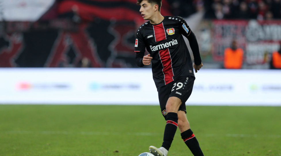 BERLIN, GERMANY - FEBRUARY 15:  Kai Havertz of Leverkusen runs with the ball during the Bundesliga match between 1. FC Union Berlin and Bayer 04 Leverkusen at Stadion An der Alten Foersterei on February 15, 2020 in Berlin, Germany.  (Photo by Matthias Kern/Bongarts/Getty Images)