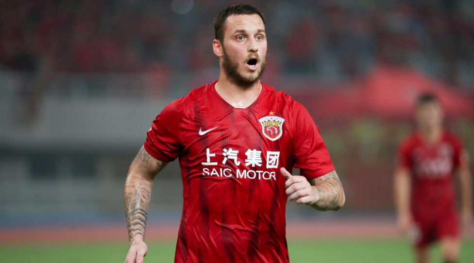 SHANGHAI,CHINA,14.AUG.19 - SOCCER - Chinese Super League, Shanghai SIPG vs Tianjin TEDA. Image shows Marko Arnautovic (Shanghai). Photo: GEPA pictures/ Franz Pammer