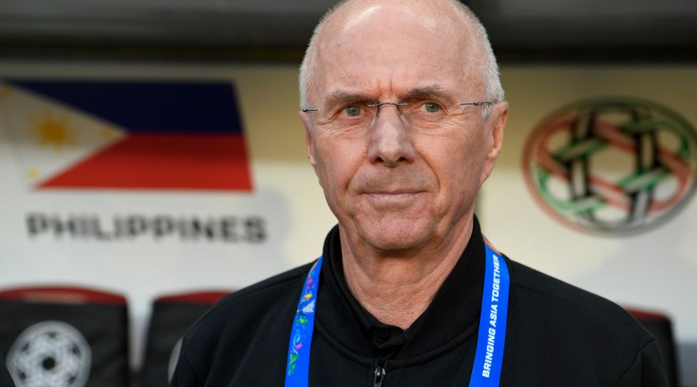 Philippines' coach Sven-Goran Eriksson looks on during the 2019 AFC Asian Cup group C football match between Philippines and China at the Mohammed Bin Zayed Stadium in Abu Dhabi on January 11, 2019. (Photo by Khaled DESOUKI / AFP)        (Photo credit should read KHALED DESOUKI/AFP via Getty Images)