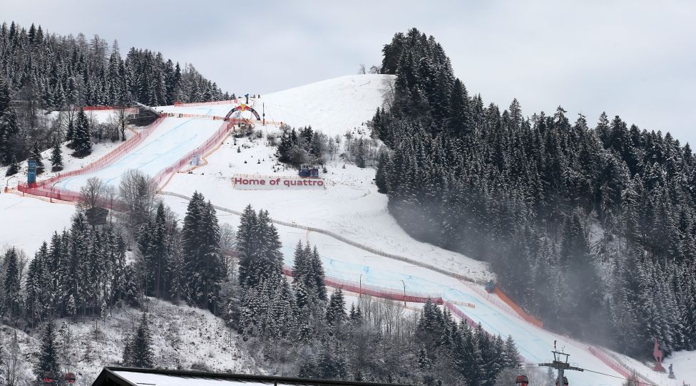 KITZBUEHEL,21.JAN.15 - ALPINE SKIING - FIS World Cup, preview. Image shows a part of the Streif. Keywords: race track Photo: GEPA pictures/ Mario Kneisl