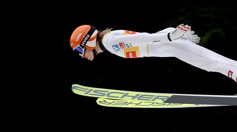LJUBNO,SLOVENIA,24.JAN.21 - NORDIC SKIING, SKI JUMPING - FIS World Cup, normal hill, ladies. Image shows Marita Kramer (AUT) Photo: GEPA pictures/ Hans Oberlaender