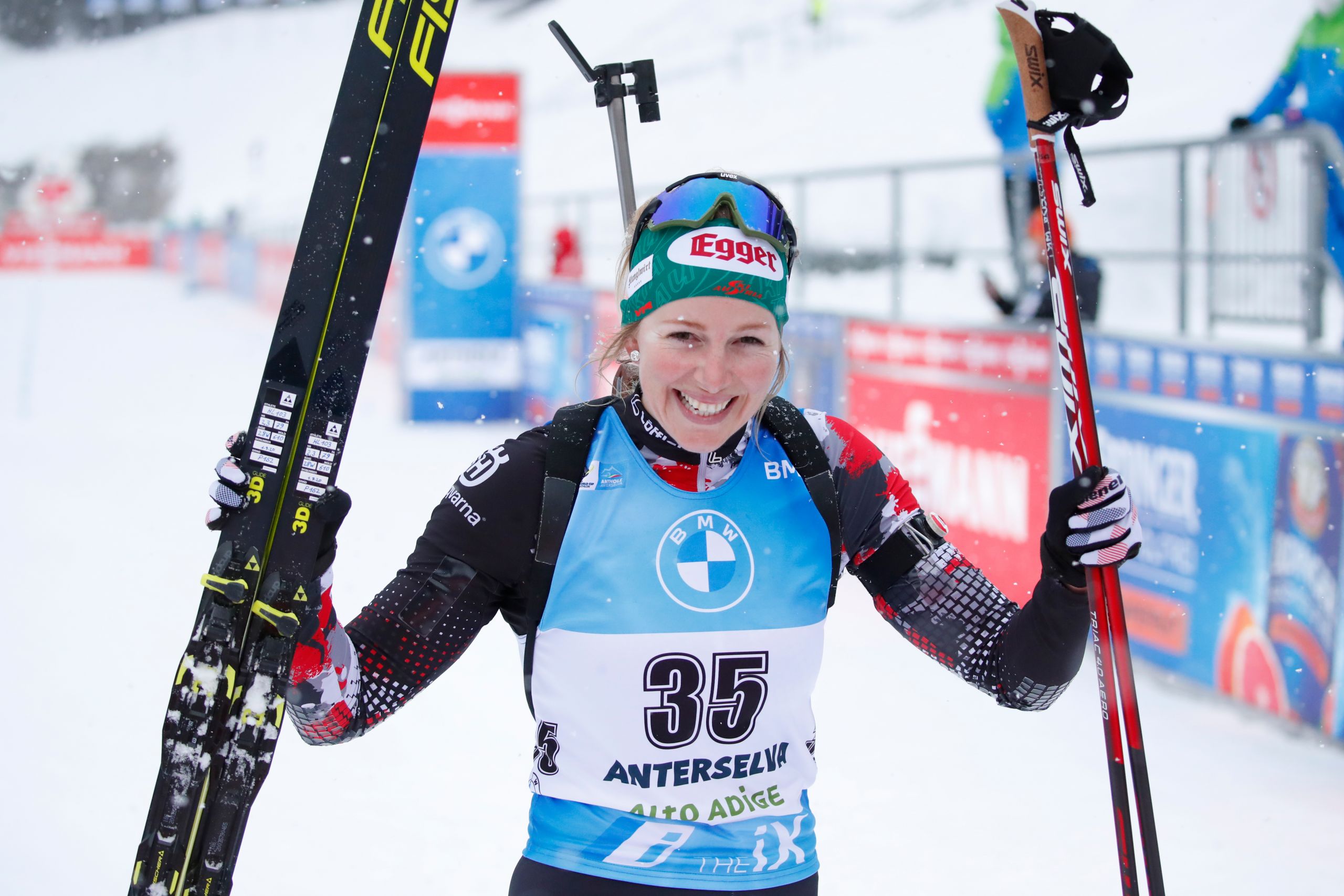 Biathlon: Lisa Hauser feiert ersten Weltcupsieg - Sky Sport Austria