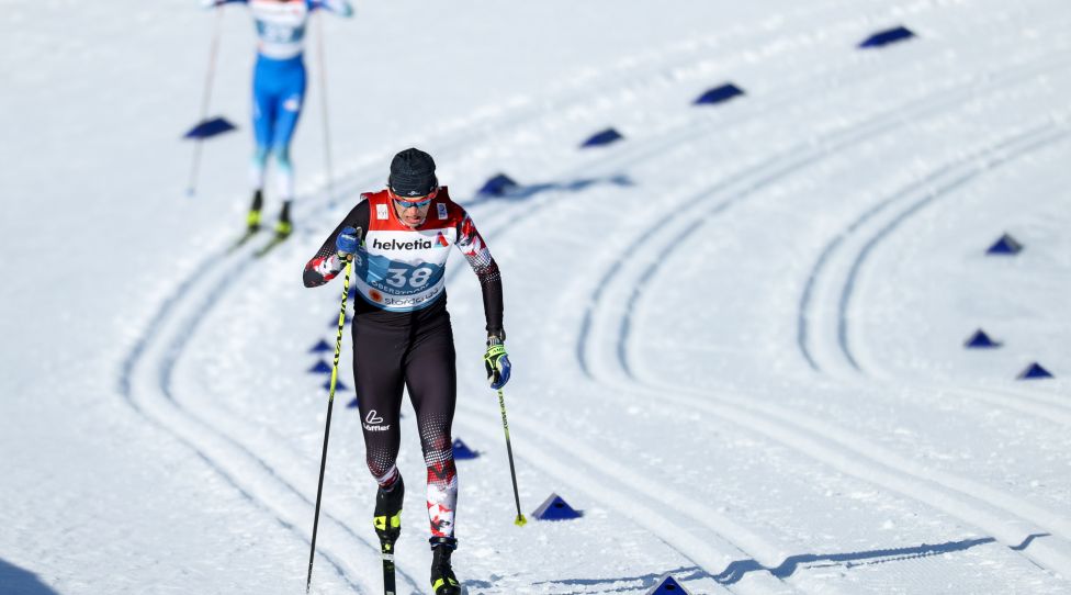 OBERSTDORF,GERMANY,25.FEB.21 - NORDIC SKIING, CROSS COUNTRY SKIING - FIS Nordic World Ski Championships, sprint, men. Image shows Michael Foettinger (AUT). Photo: GEPA pictures/ Christian Walgram