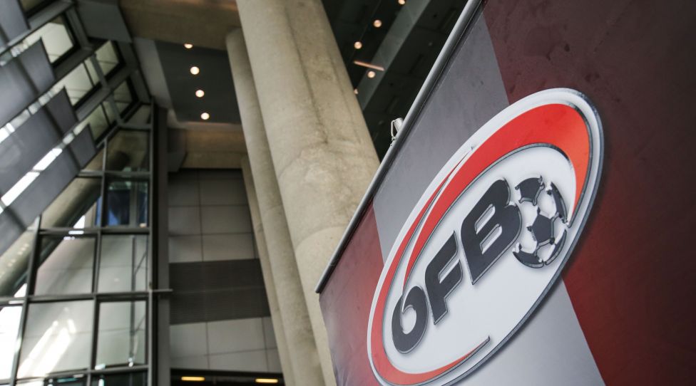 VIENNA,AUSTRIA,26.FEB.19 - SOCCER - OEFB and UNIQA press conference. Image shows a feature of the OEFB logo. Photo: GEPA pictures/ Michael Meindl