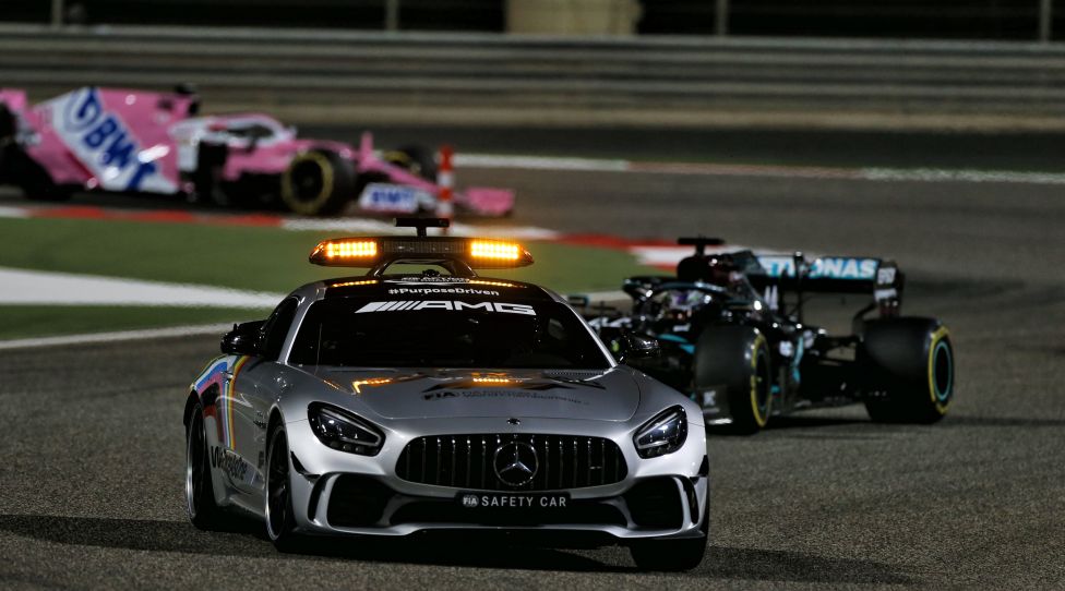 SAKHIR,BAHRAIN,29.NOV.20 - MOTORSPORTS, FORMULA 1 - Grand Prix of Bahrain, Bahrain International Circuit. Image shows the FIA safety car. Photo: GEPA pictures/ XPB Images/ Moy - ATTENTION - COPYRIGHT FOR AUSTRIAN CLIENTS ONLY