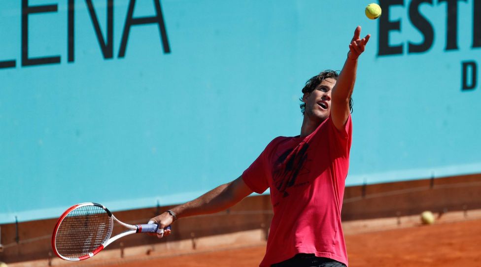 May 2, 2021, MADRID, MADRID, SPAIN: Dominic Thiem of Austria in action during his practice session for the ATP, Tennis Herren Masters 1000 - Mutua Madrid Open 2021 at La Caja Magica on May 2, 2021 in Madrid, Spain. MADRID SPAIN - ZUMAa181 20210502_zaa_a181_008 Copyright: xOscarxJ.xBarrosox