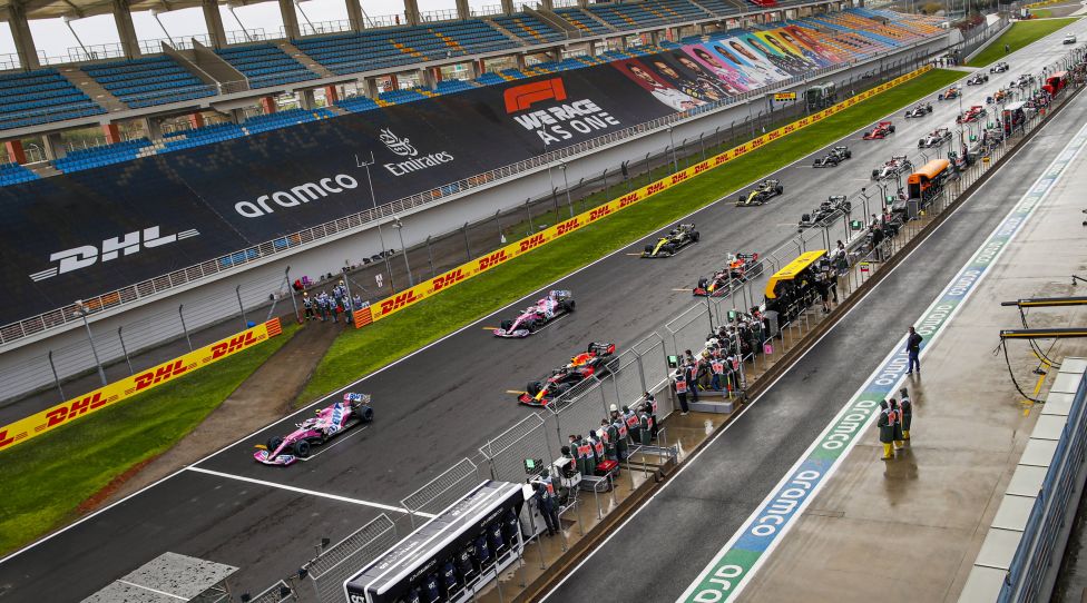 The starting grid during the Formula 1 DHL Turkish Grand Prix 2020, from November 13 to 15, 2020 on the Intercity Istanbul Park, in Tuzla, near Istanbul, Turkey FORMULE 1 : Grand Prix de Turquie - 15/11/2020 DPPI/PANORAMIC PUBLICATIONxNOTxINxFRAxITAxBEL 00120030__GDE3066