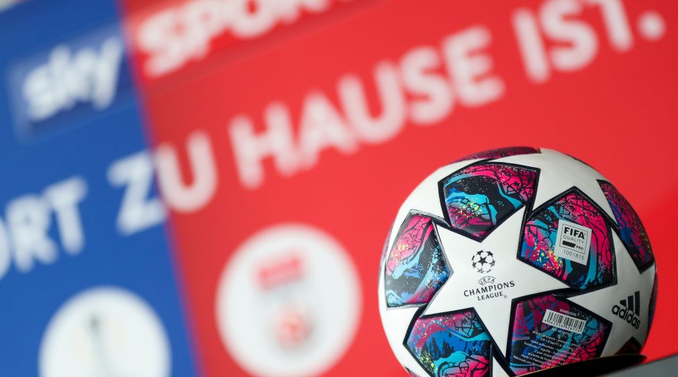 VIENNA,AUSTRIA,18.AUG.19 - SOCCER - UEFA Champions League, Sky Brunch. Image shows a feature of  a ball. Photo: GEPA pictures/ Philipp Brem