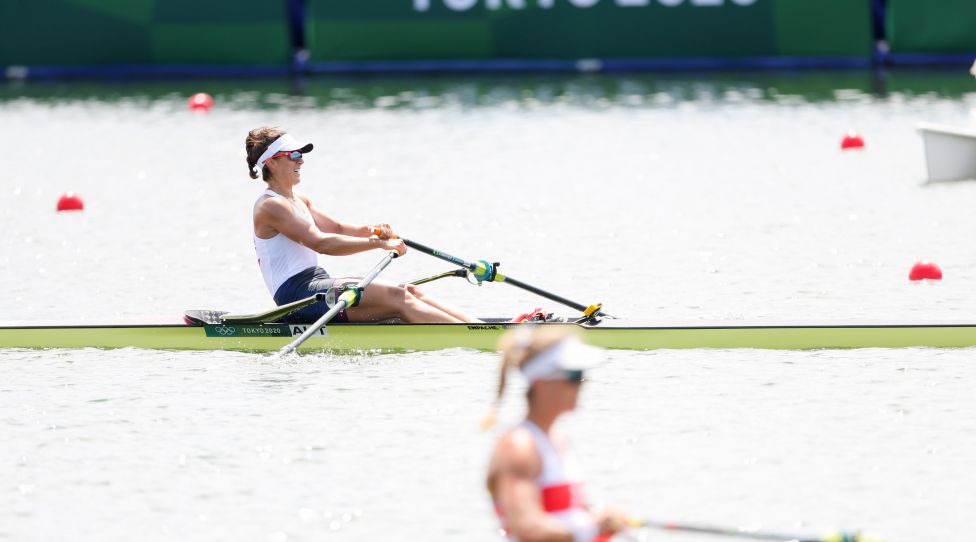 TOKYO,JAPAN,23.JUL.21 - OLYMPICS, ROWING - Summer Olympic Games 2020 Tokyo, Single Sculls, women. Image shows Magdalena Lobnig (AUT). Photo: GEPA pictures/ Christian Walgram