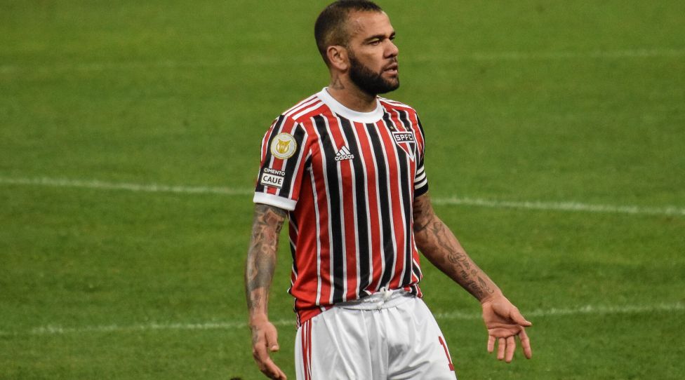 June 30, 2021, Sao Paulo, Brazil: Daniel Alves during soccer match between Corinthians and Sao Paulo, valid for 8th round of Brazilian Soccer Championship, held at Neo Quimica Arena, in Itaquera, Sao Paulo, on Wednesday 30. Match drew 0-0. PUBLICATIONxNOTxINxUSA Copyright: xRonaldoxBarretox