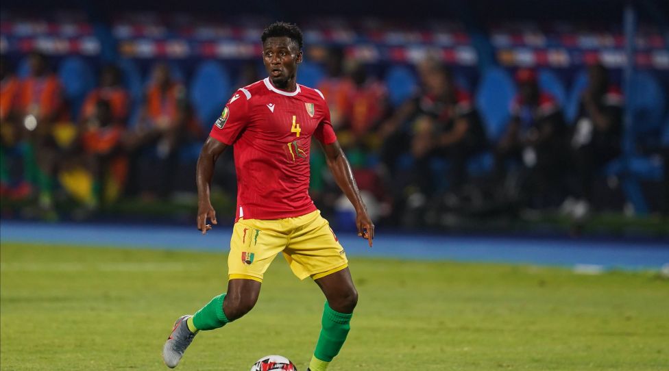 FRANCE OUT July 7, 2019: Amadou Diawara of Guinea during the 2019 African Cup of Nations match between Algeria and Guniea at the 30 June Stadium in Cairo, Egypt. /CSM. Algeria v Guniea - 2019 African Cup of Nations  - ZUMAc04_ 20190707_zaf_c04_153 Copyright: xUlrikxPedersenx