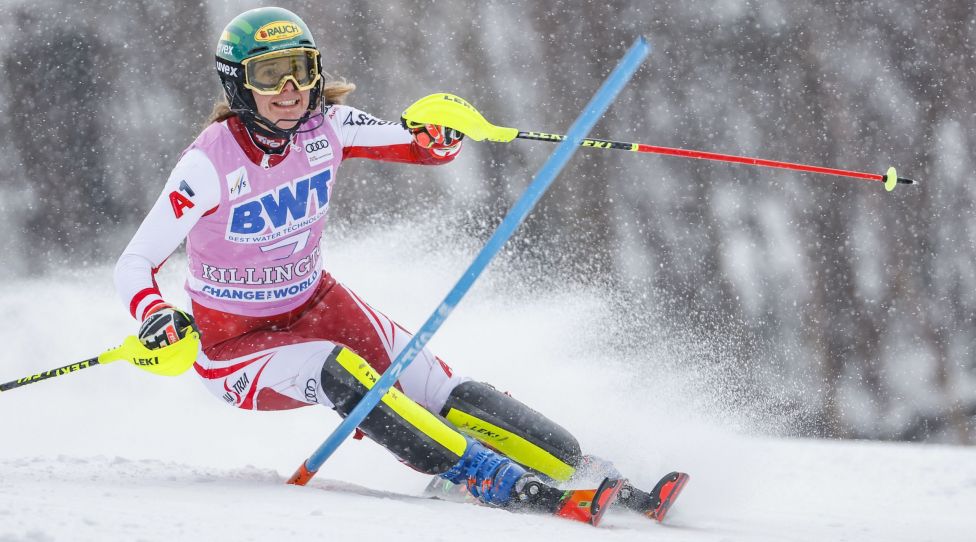 KILLINGTON,VERMONT,USA,28.NOV.21 - ALPINE SKIING - FIS World Cup, slalom, ladies. Image shows Katharina Liensberger (AUT). Photo: GEPA pictures/ Greg M. Cooper