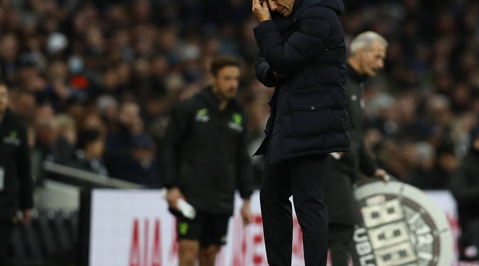 London, England, 5th December 2021. Antonio Conte, Manager of Tottenham Hotspur looks dejected during the Premier League match at the Tottenham Hotspur Stadium, London. Picture credit should read: Paul Terry / Sportimage PUBLICATIONxNOTxINxUK SPI-1382-0141