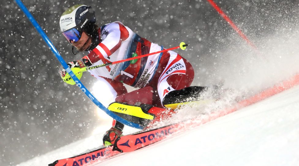 SCHLADMING,AUSTRIA,26.JAN.21 - ALPINE SKIING - FIS World Cup, Nightrace, night slalom, men. Image shows Manuel Feller (AUT). Photo: GEPA pictures/ Mario Buehner