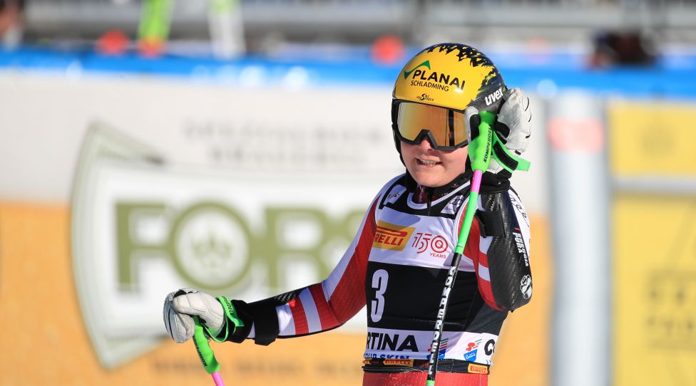 CORTINA D AMPEZZO,ITALY,23.JAN.22 - ALPINE SKIING - FIS World Cup, Super G, ladies. Image shows Tamara Tippler (AUT). Photo: GEPA pictures/ Mario Buehner