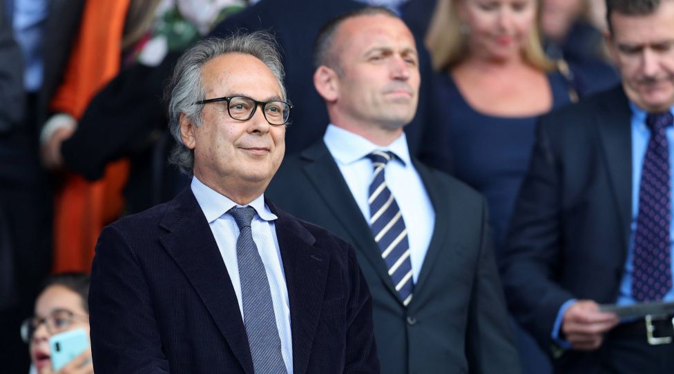 17th August 2019; Goodison Park, Liverpool, Lancashire, England; Premier League Football, Everton versus Watford; Everton owner Farhad Moshiri smiles as he looks on from the director s box prior to the kick off - Strictly Editorial Use Only. No use with unauthorized audio, video, data, fixture lists, club/league logos or live services. Online in-match use limited to 120 images, no video emulation. No use in betting, games or single club/league/player publications PUBLICATIONxINxGERxSUIxAUTxHUNxSWExNORxDENxFINxONLY ActionPlus12160916 DavidxBlunsden