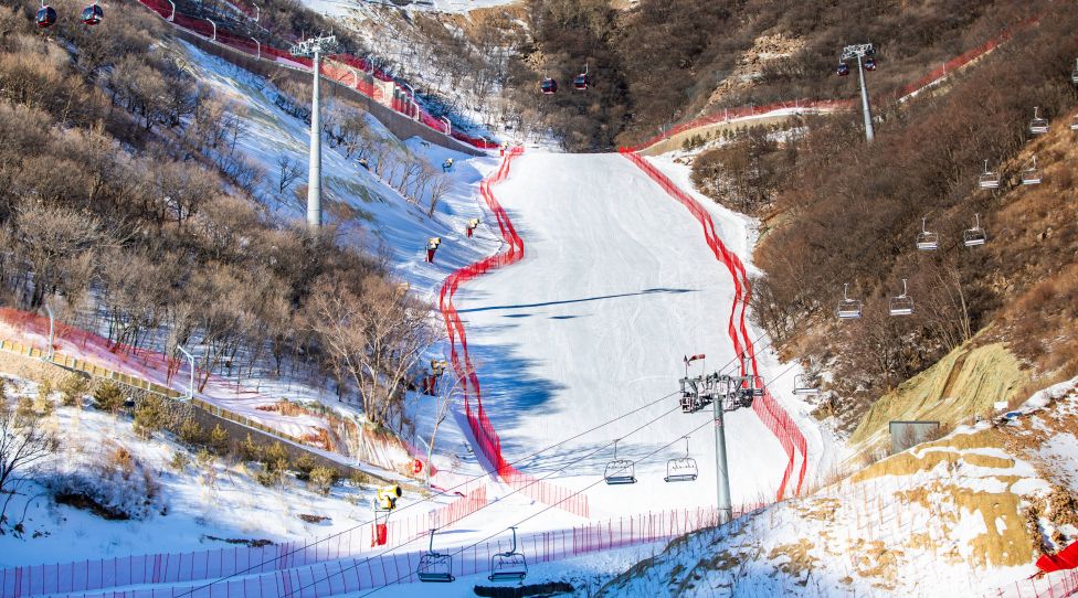 Photos show the National Alpine Skiing Center, the site of the Beijing Winter Olympics at Xiaohaituo Mountain in Yanqing District, Beijing, China, 11 January 2021. It passes the site inspection certification of the International Snow Federation and is ready to hold the competition. First look at Beijing Winter Olympics in 2022 - National Alpine Skiing Center PUBLICATIONxNOTxINxFRA 1115212890162593963