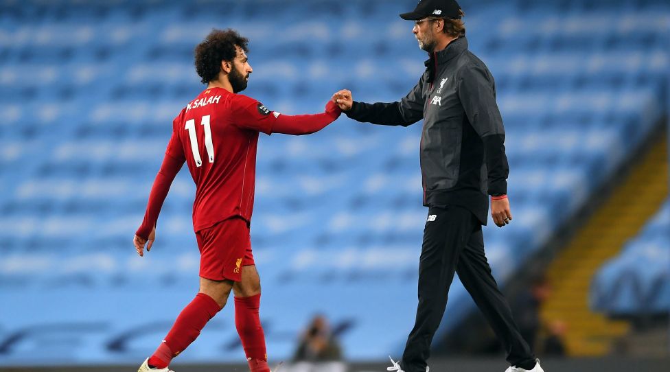 Jurgen Klopp and Mohamed Salah File Photo File photo dated 02-07-2020 of Liverpool manager Jurgen Klopp and Mohamed Salah. Liverpool manager Jurgen Klopp insists he is very positive about Mohamed Salahs contract situation. Issue date: Wednesday January 12, 2022. FILE PHOTO EDITORIAL USE ONLY No use with unauthorised audio, video, data, fixture lists, club/league logos or live services. Online in-match use limited to 120 images, no video emulation. No use in betting, games or single club/league/player publica... PUBLICATIONxNOTxINxUKxIRL Copyright: xLaurencexGriffiths/NMCxPoolx 64698201