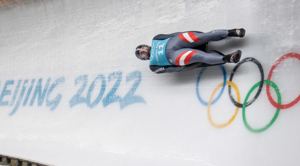 YANQING,CHINA,02.FEB.22 - OLYMPICS, LUGE - Winter Olympic Games Beijing 2022, singles, men, training. Image shows Nico Gleirscher (AUT). Photo: GEPA pictures/ Harald Steiner