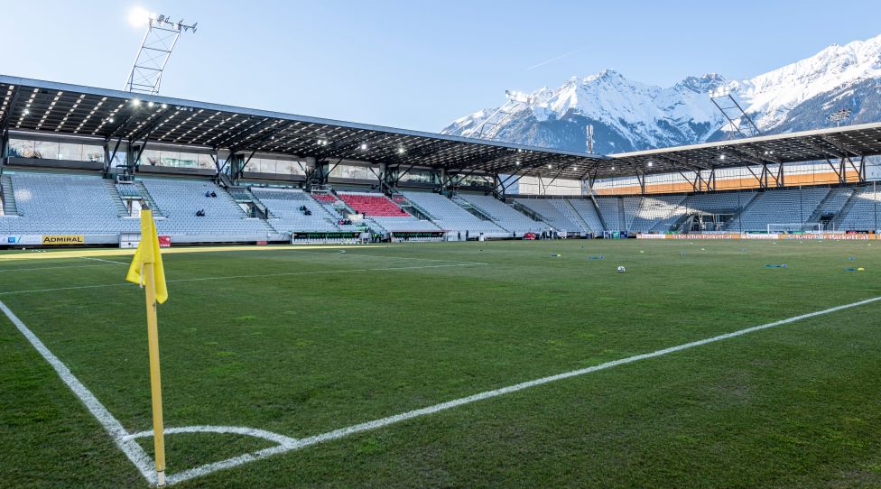 INNSBRUCK,AUSTRIA,12.FEB.22 - SOCCER - ADMIRAL Bundesliga, WSG Tirol vs SK Sturm Graz. Image shows an overview of Tivoli. Photo: GEPA pictures/ Daniel Schoenherr