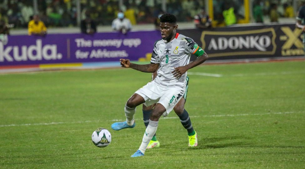 KUMASI, GHANA. MARCH 25: Thomas Partey of Ghana during the 2022 World Cup Qualifier between Ghana and Nigeria at Baba Yara Sports Stadium on March 25, 2022 in Ghana. Photo by Tobi Adepoju Copyright: xx