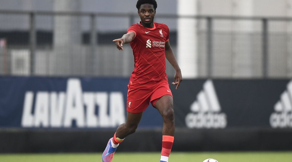 Juventus FC U19 v Liverpool FC U19 - UEFA Youth League Billy Koumetio of Liverpool FC U19 in action during the UEFA Youth League quarterfinal football match between Juventus FC U19 and Liverpool FC U19. Vinovo Italy Copyright: xNicolxCampox