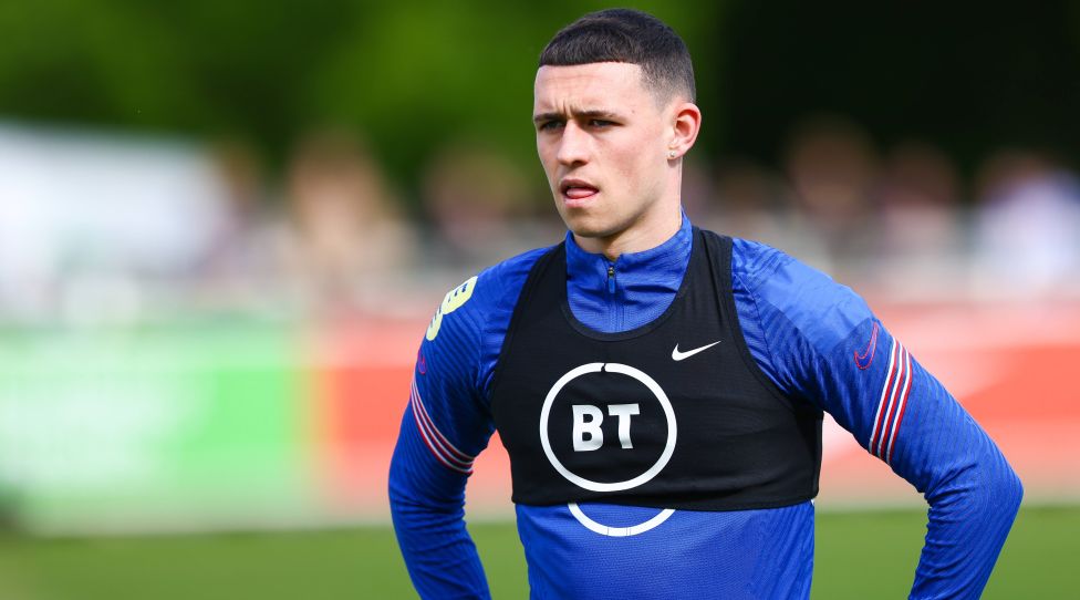 England Training Englands Phil Foden during the England training session at St Georges Park, Burton upon Trent PUBLICATIONxNOTxINxUKxCHN Copyright: xAndyxSumnerx FIL-16958-0029
