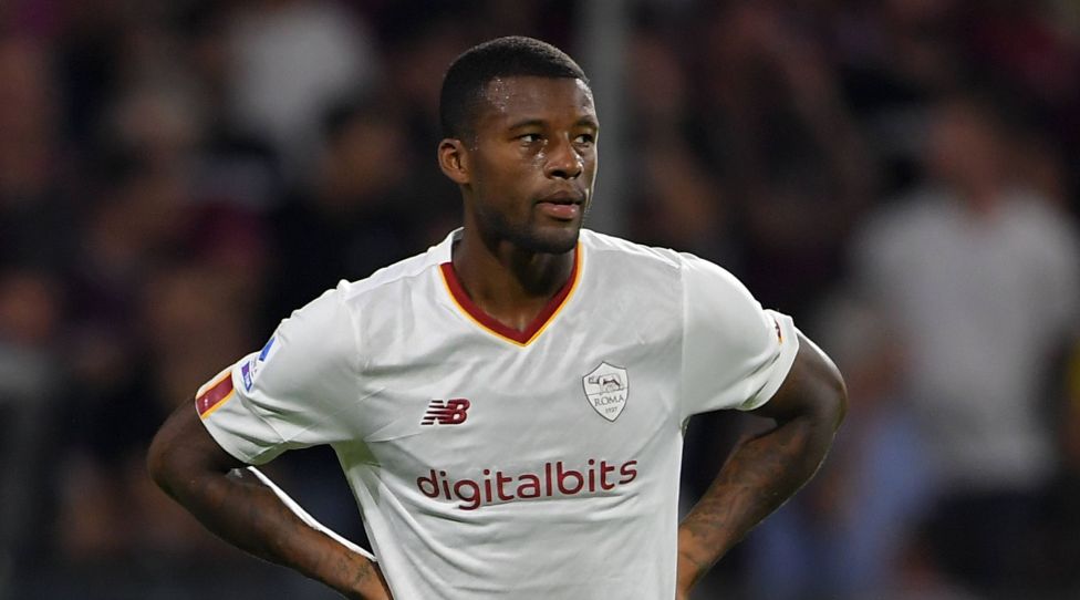 Georginio Wijnaldum of Roma during the match Serie A between US Salernitana 1919 and AS Roma at Stadio Arechi, Salerno, Italy on 14 August 2022. Photo by Nicola Ianuale. Salerno Stadio Arechi Salerno Italy Copyright: xNicolaxIanualex SP24-359-157