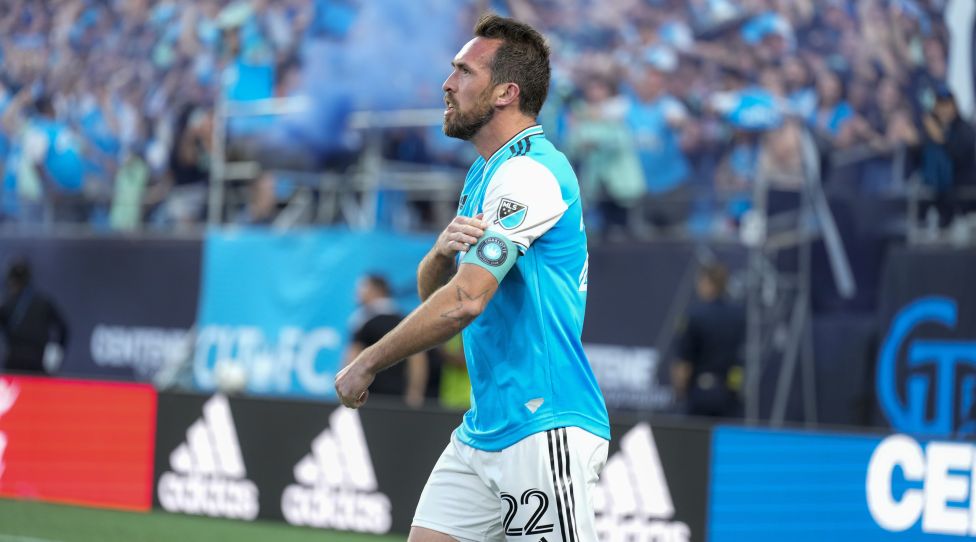 CHARLOTTE,NORTH CAROLINA,USA,19.MAR.22 - SOCCER - MLS, Major League Soccer, Charlotte FC vs New England Revolution. Image shows Christian Fuchs (Charlotte). Photo: GEPA pictures/ SIPA Press/ USA TODAY/ Jim Dedmon - ATTENTION - COPYRIGHT FOR AUSTRIAN CLIENTS ONLY