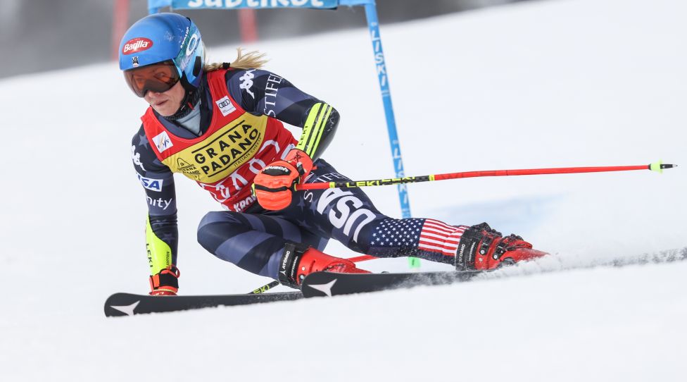 KRONPLATZ,ITALY,25.JAN.23 - ALPINE SKIING - FIS World Cup, giant slalom, ladies. Image shows Mikaela Shiffrin (USA). Photo: GEPA pictures/ Harald Steiner