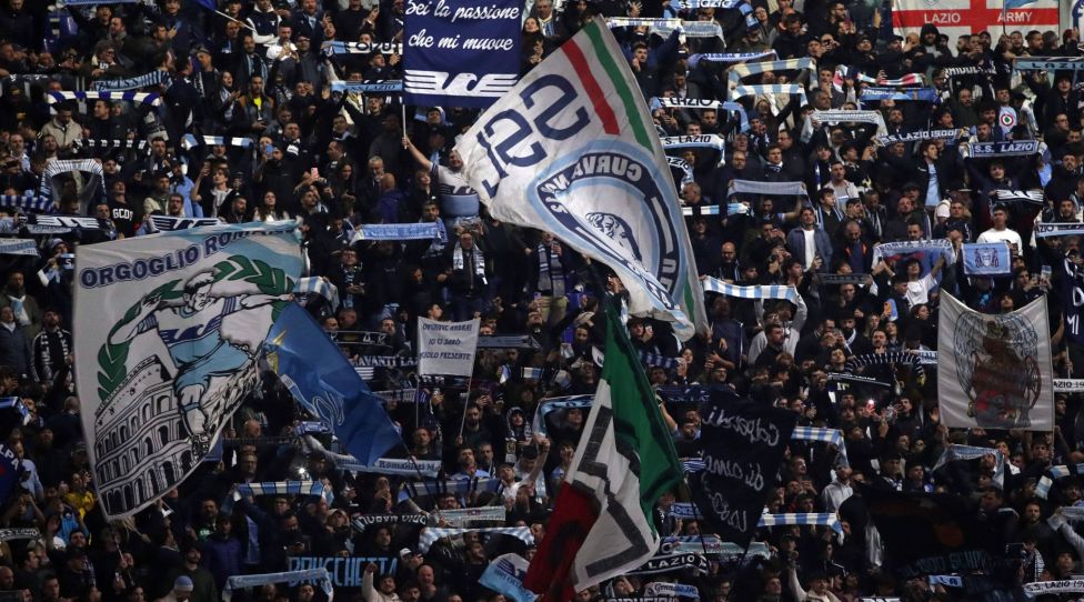 Rome, Italy 10.11.2022: Curva Nord Lazio supporters o the stands in the Italian championship Serie A, football match, day 14, between SS Lazio vs Monza at Stadio Olimpico on November 10, 2022 in Rome. PUBLICATIONxNOTxINxITA Copyright: xmarcoxiacobuccix/xipa-agency.netx/xmarcoxiacobuccix 0 IPA_IPA34410070