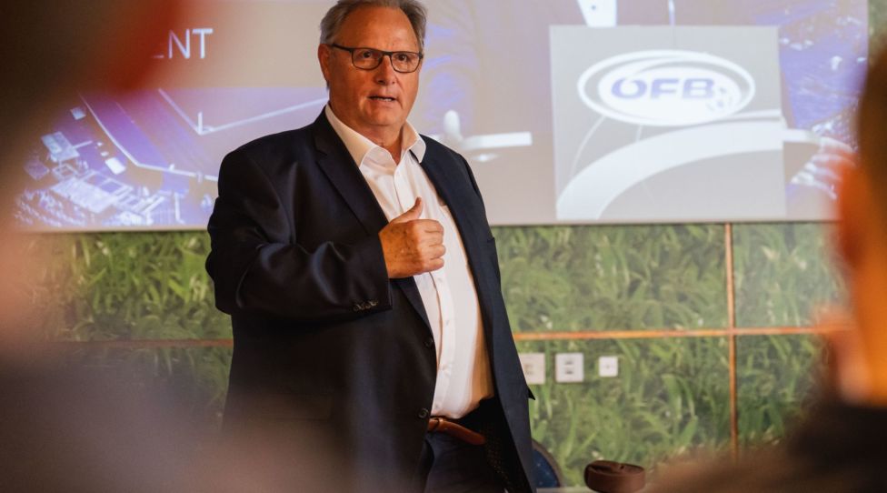 LINDABRUNN,AUSTRIA,22.AUG.22 - SOCCER - OEFB, Oesterreichischer Fussball-Bund, UEFA Pro Diploma, coach training and education, photo shooting. Image shows president Gerhard Milletich (OEFB). Photo: GEPA pictures/ Edgar Eisner