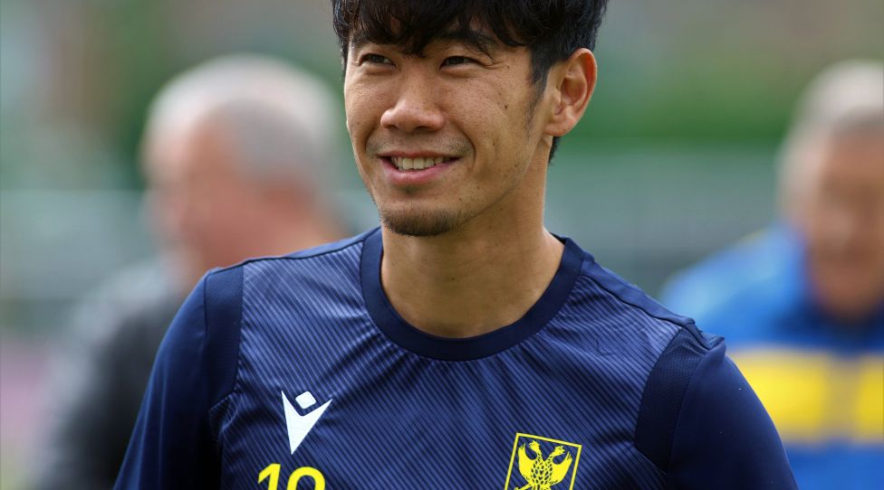 Shinji Kagawa at the first training of the season 2022/2023, playing again for STVV Sint-Truiden in the Belgium Jupiler Pro League. The former player of Manchester United, ManU en Borussia Dortmund hopes to obtain a place in the squad of Japan for the WK 2022 in Qatar. Sint-Truiden Limburg Belgium Copyright: xDimitrixCharlesx